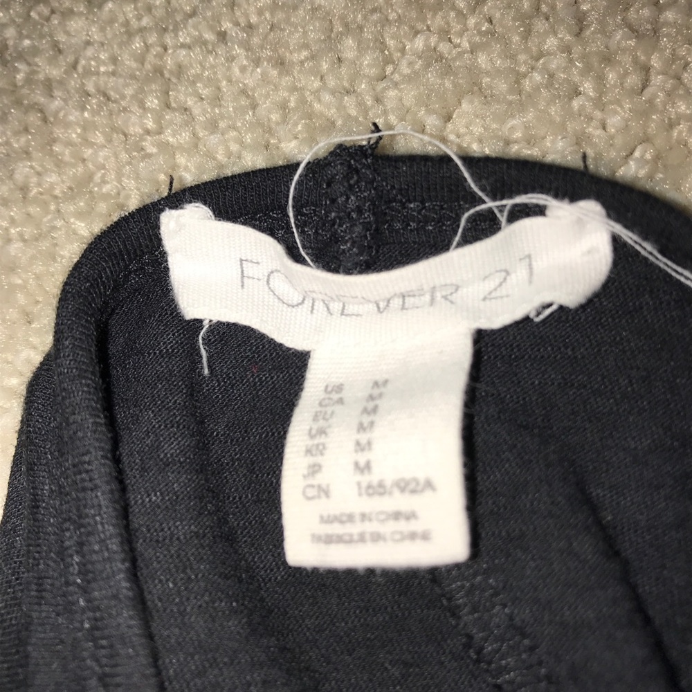 forever 21 plain black shirt